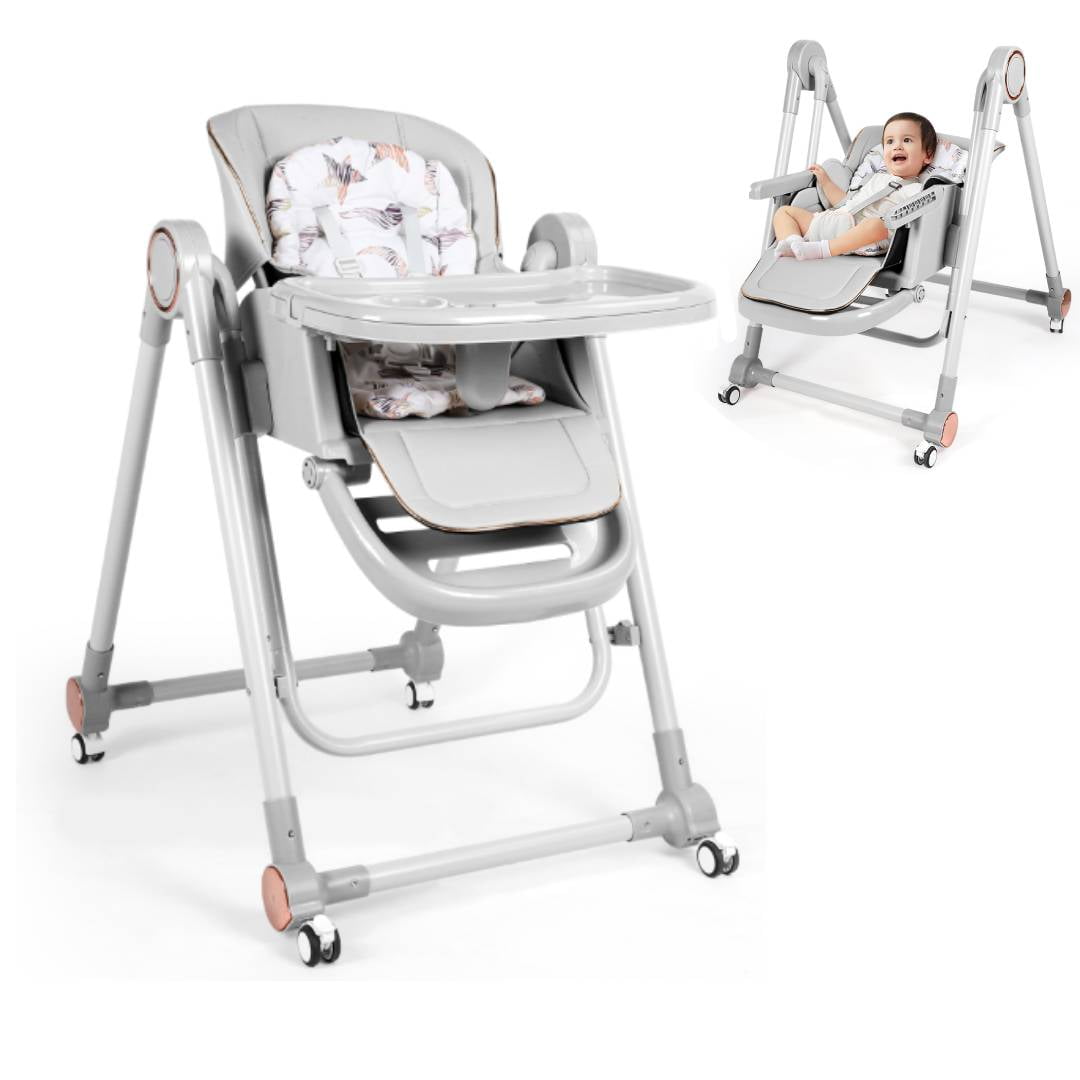 Loewten 3-in-1 Baby High Chair Combo, Adjustable Foldable Portable