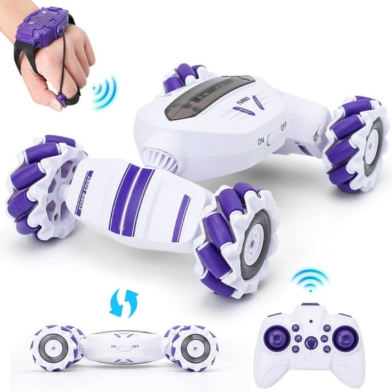 Loewten Gesture RC Cars,2.4GHz Remote Control Gesture Sensing 360-degree Flips Rotating Stunt Car Toy for Kids