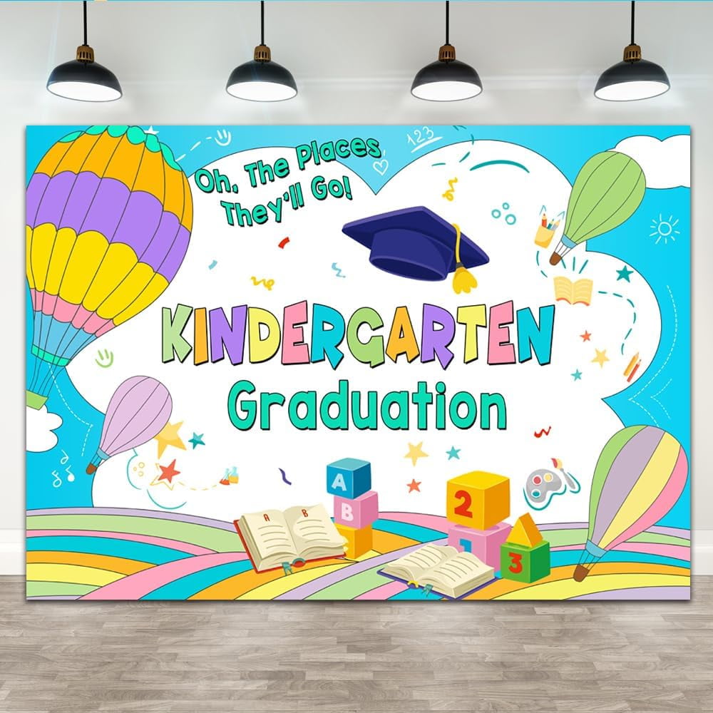 Lofaris 7X5Ft Kindergarten Graduation Background Preschool 2024 ...