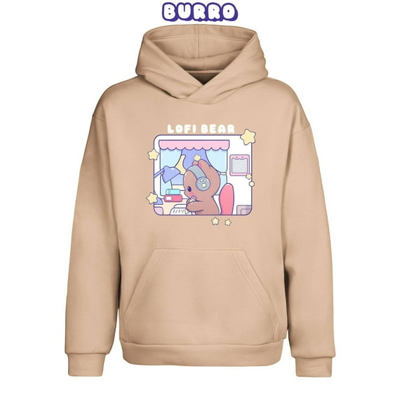 Lofi Bear Pullover Urban Hoodie