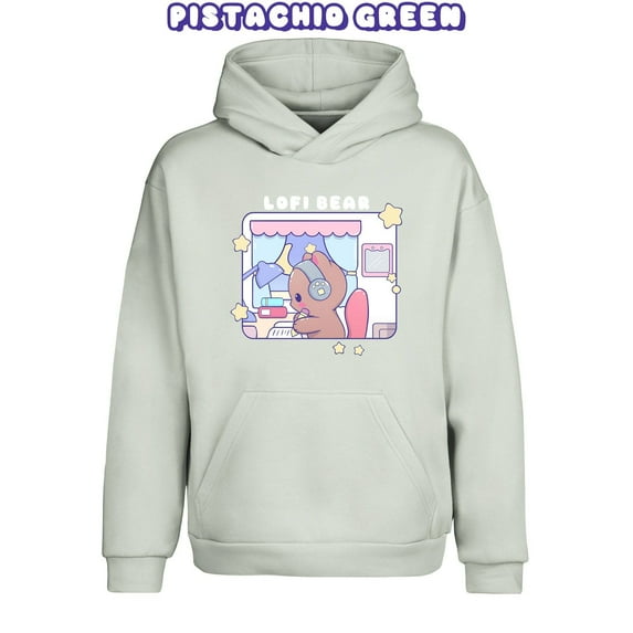 Lofi Bear Pullover Urban Hoodie