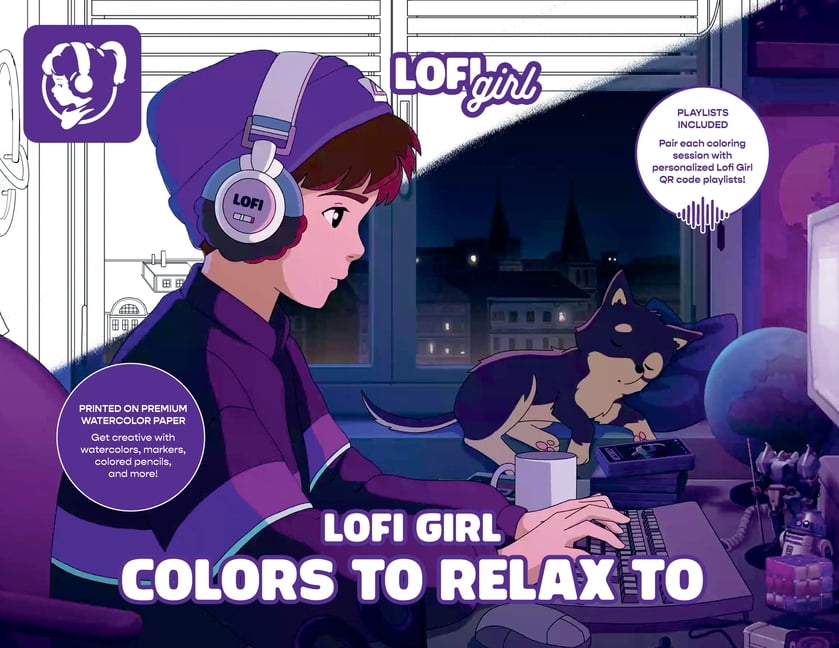 Lofi Girl Colors to Relax to, (Paperback)