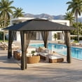 thumbnail image 1 of Lofka 13'x13' Pop Up Canopy Tent, UPF50+ UV Protection Outdoor Gazebo, Anti-Mosquito Height Adjustable Patio Canopy with Ventilated Roof for Backyard Party Camping, 1 of 10