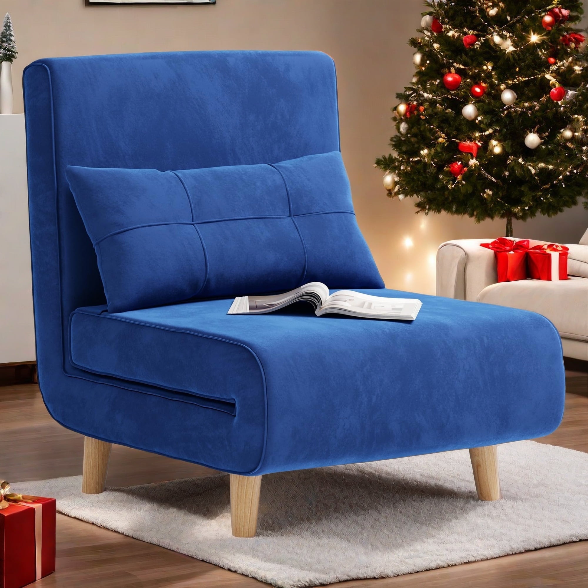 Lofka 3 in 1 Sleeper Chair Bed, Convertible Futon Sofa Bed with ...
