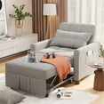 Lofka Sofa Bed, Convertible Chair Bed 3 in 1 Single Couch Bed, Light