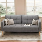 Lofka Sofa Couch with Large Storage Pockets and Soft Seats Gray