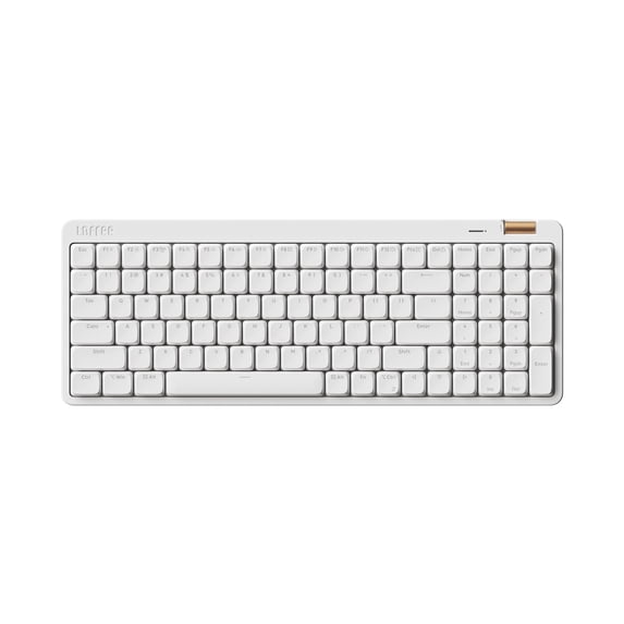Flow Lite 100 Keys Low Profile Mechanical Keyboard, Swappable Rechargeable Wireless Keyboard with 2.4G Receiver, Bluetooth and Wired Connection for Windows, Mac/ Specter Linear Switches (Off-white)