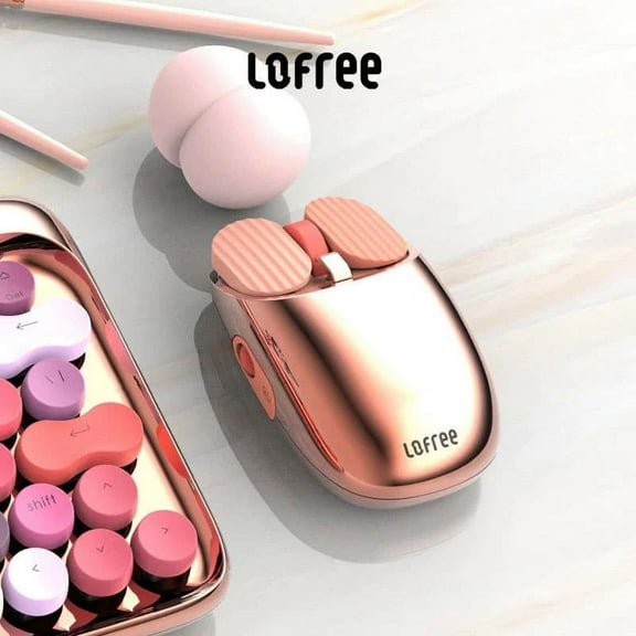 Lofree Maus Wireless Mouse - Rose Gold