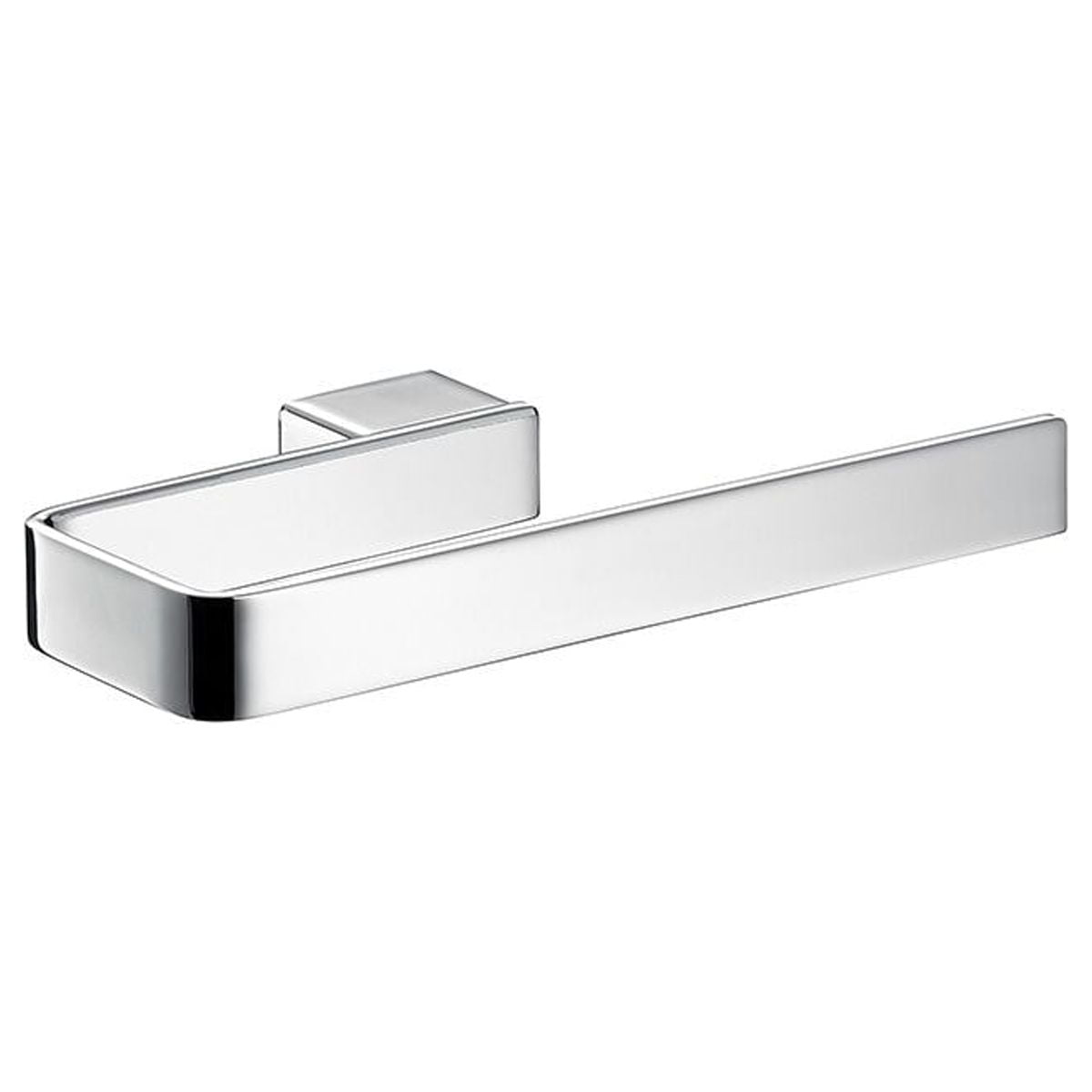 Polished Chrome Rectangular Wall Mounted Towel Ring