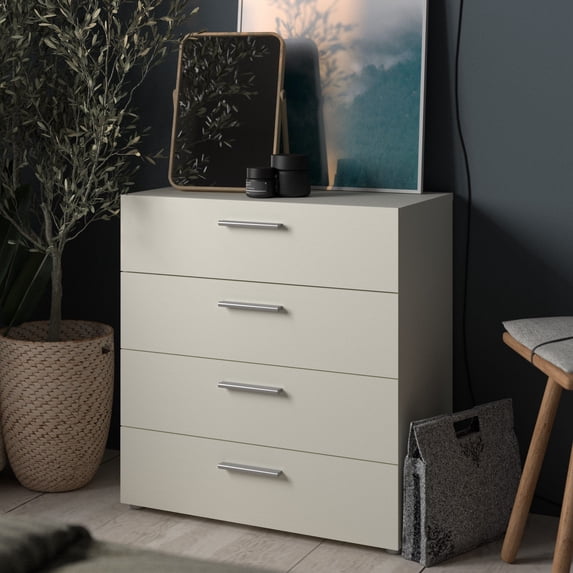 Loft 4 Drawer Chest, White Woodgrain