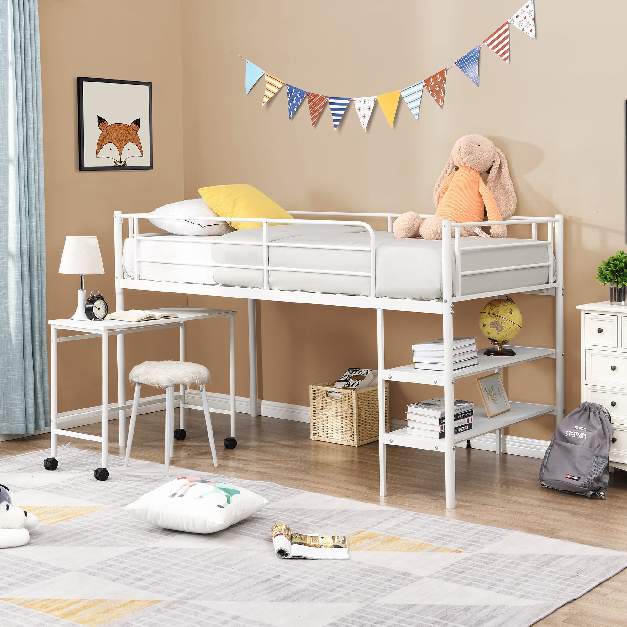Loft Bunk Bed Aukfa Twin Low Bunk Bed Twin over Twin Bed with