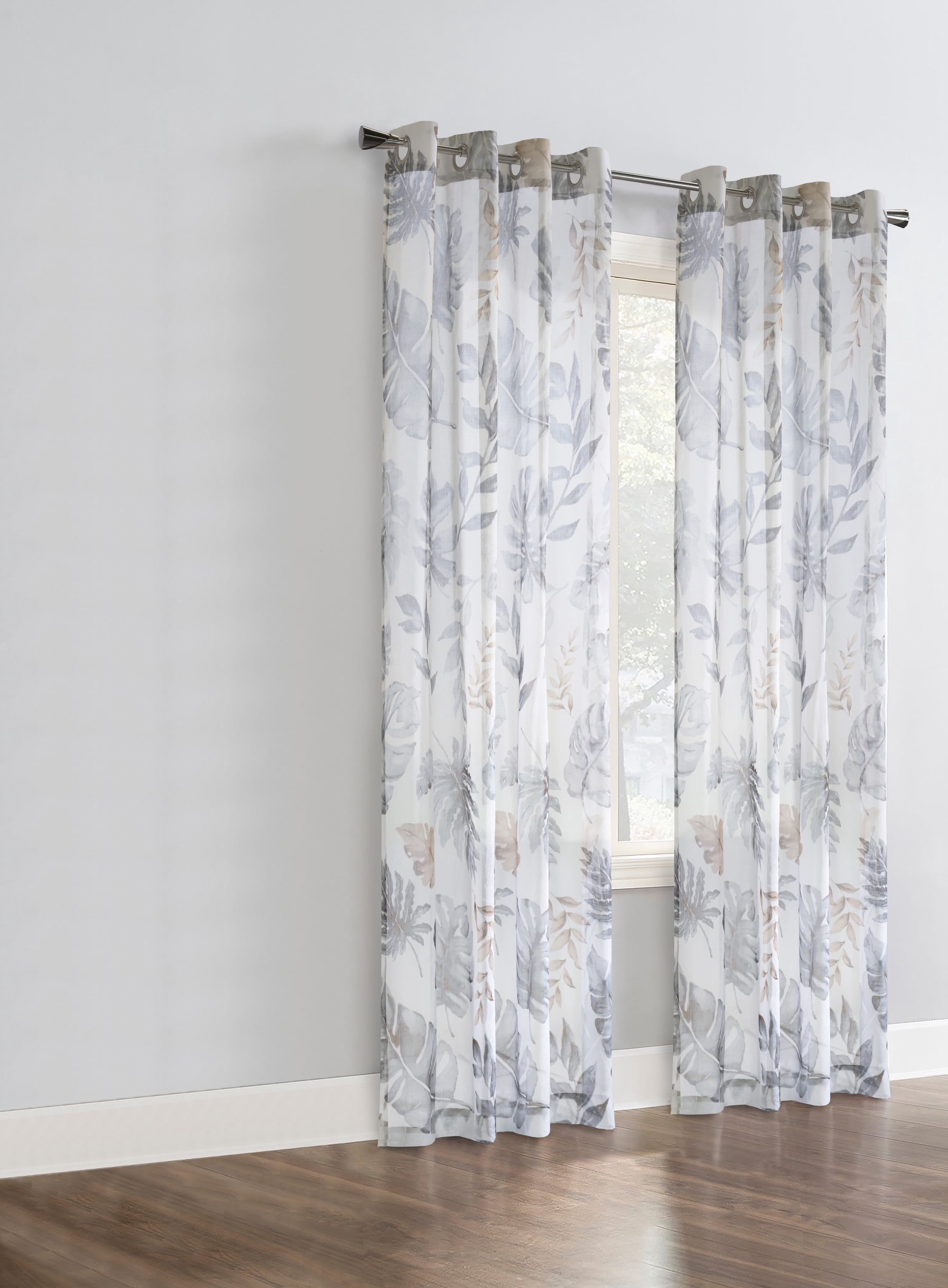 Loft Living Adana Sheer Grommet Indoor Curtain 52 x 95 in Taupe