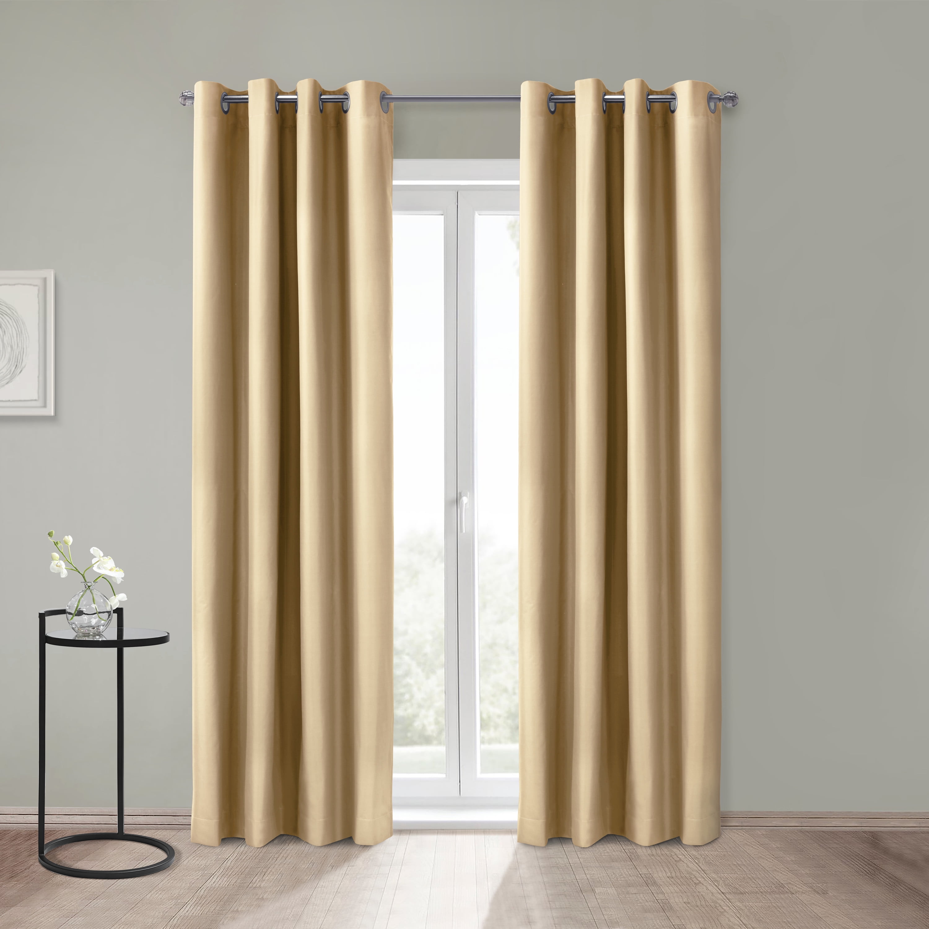 Loft Living Augustow Blackout Grommet Indoor Curtain 52 x 108 in Taupe