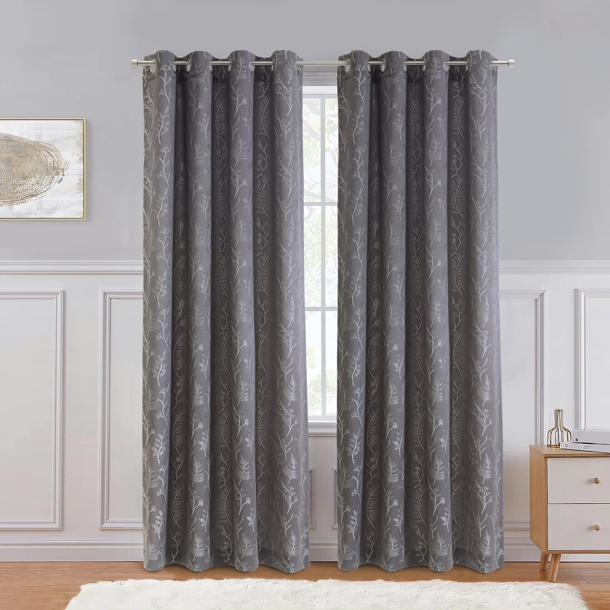 Loft Living Brookfield Light Filtering Grommet Indoor Curtain 52 x 95 in Multi