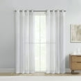 thumbnail image 1 of Loft Living Daisy Sheer Grommet Indoor Curtain 52 x 84 in White, 1 of 7