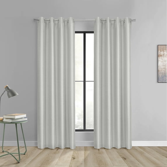Loft Living Galiano Blackout Grommet Indoor Curtain 52 x 108 in Silver
