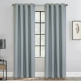 thumbnail image 1 of Loft Living Jarvis Light Filtering Grommet Indoor Curtain 52 x 108 in Blue, 1 of 6