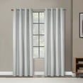 thumbnail image 1 of Loft Living Mila Blackout Grommet Indoor Curtain 52 x 108 in White, 1 of 6