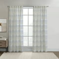 thumbnail image 1 of Loft Living Nevis Light Filtering Dual Header Indoor Curtain 52 x 84 in Blue, 1 of 6