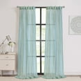 thumbnail image 1 of Loft Living Peoria Sheer Dual Header Indoor Curtain 52 x 108 in Pale Thyme, 1 of 5