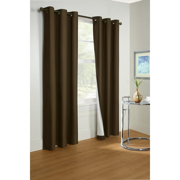 Loft Living Plano Room Darkening Grommet Indoor Curtain 40 x 84 in Brown