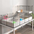 thumbnail image 1 of Loft & Partition Cage Indoor Small Animal Habitat With Waterproof Plastic Bottom, 1 of 8