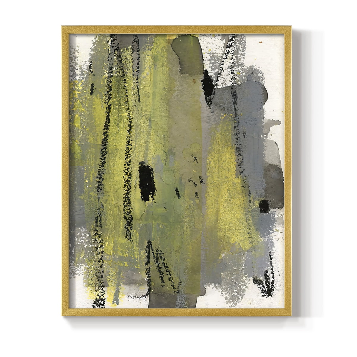 Loft Pastel I Framed Print in Gold Solid Wood Framed Print No Nail Hanging
