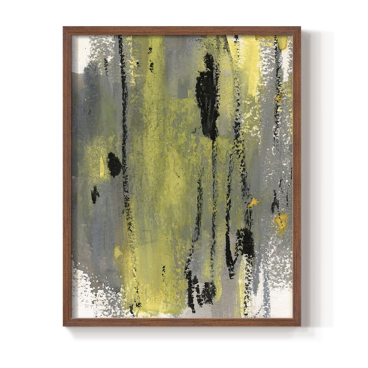 Loft Pastel II Framed Print in Brown Solid Wood Framed Print No Nail Hanging