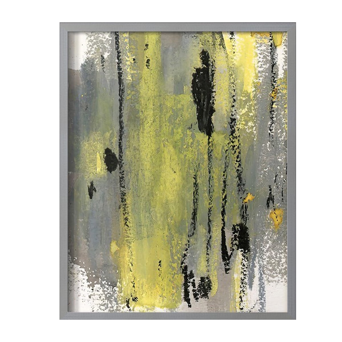 Loft Pastel II Framed Print in Gray Solid Wood Framed Print No Nail Hanging