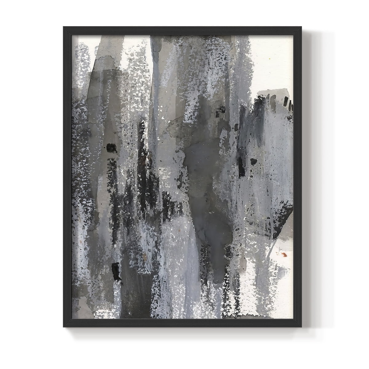 Loft Pastel III Framed Print in Black Solid Wood Framed Print No Nail Hanging