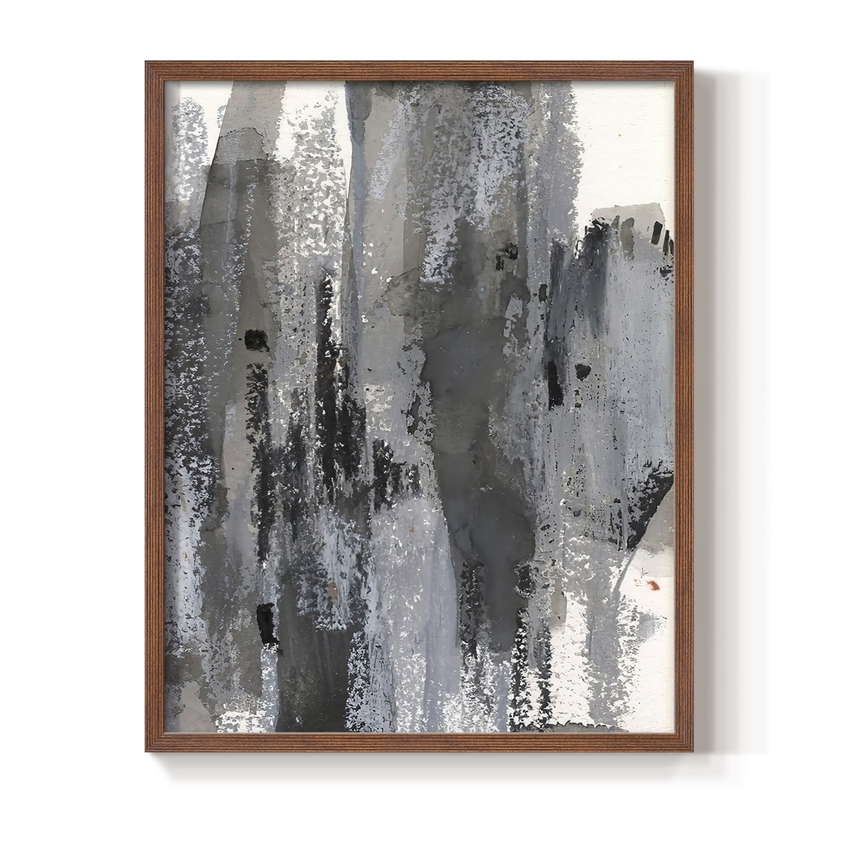 Loft Pastel III Framed Print in Brown Solid Wood Framed Print No Nail Hanging