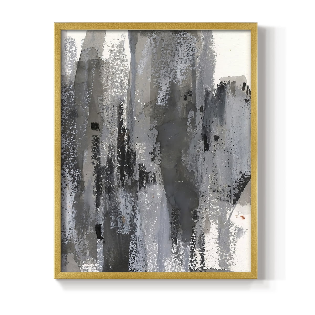 Loft Pastel III Framed Print in Gold Solid Wood Framed Print No Nail Hanging