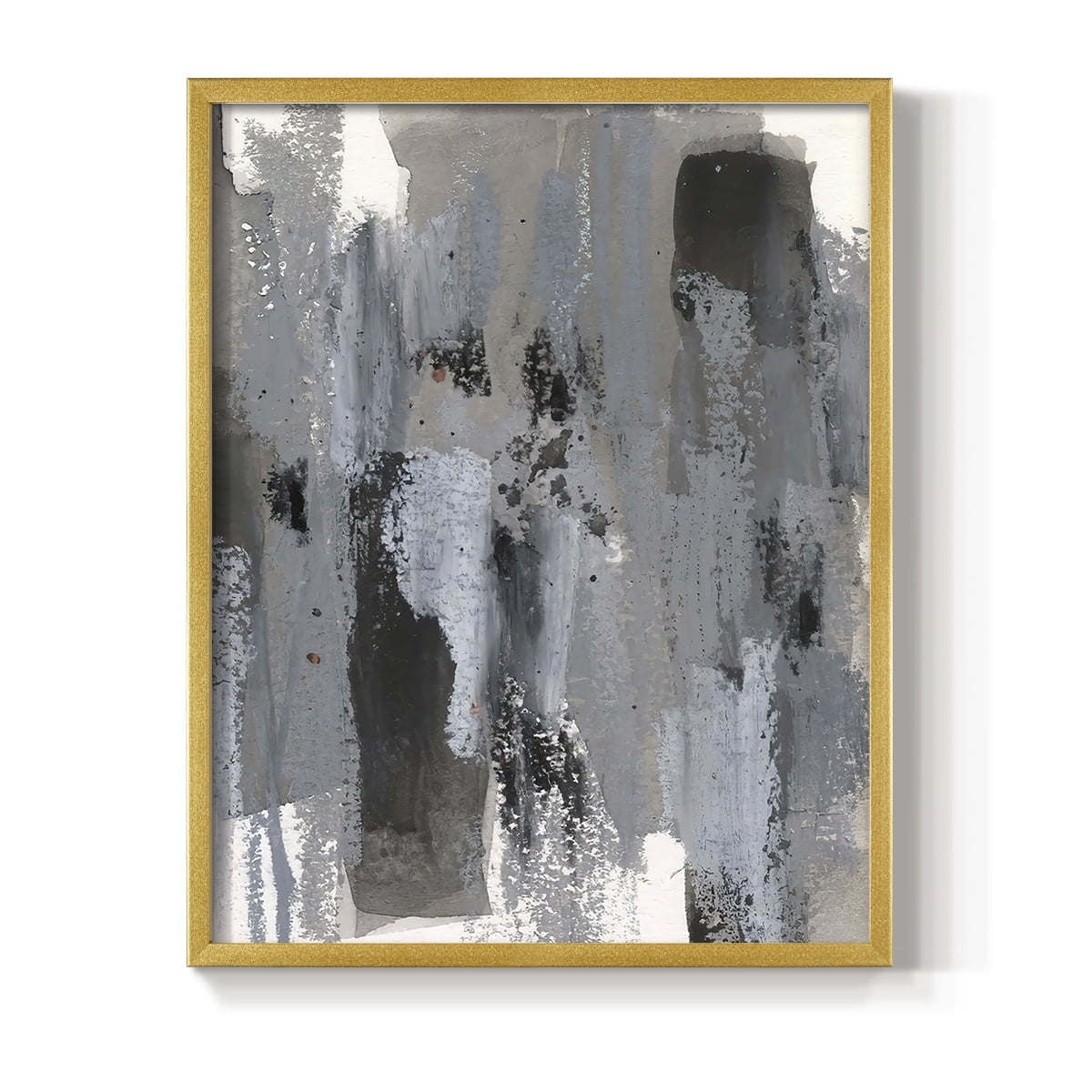 Loft Pastel IV Framed Print in Gold Solid Wood Framed Print No Nail Hanging