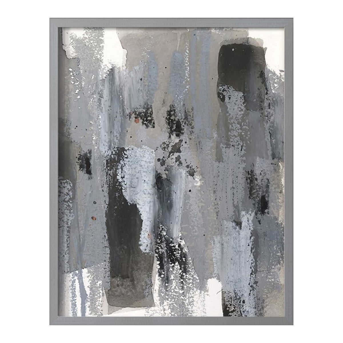 Loft Pastel IV Framed Print in Gray Solid Wood Framed Print No Nail Hanging