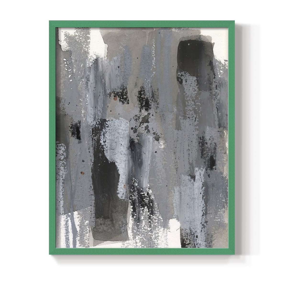 Loft Pastel IV Framed Print in Green Solid Wood Framed Print No Nail Hanging
