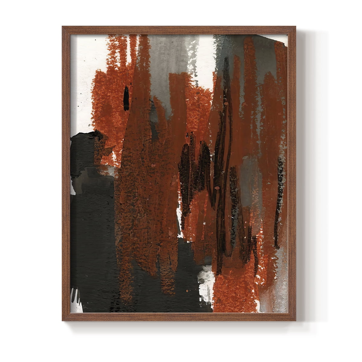 Loft Pastel VI Framed Print in Brown Solid Wood Framed Print No Nail Hanging