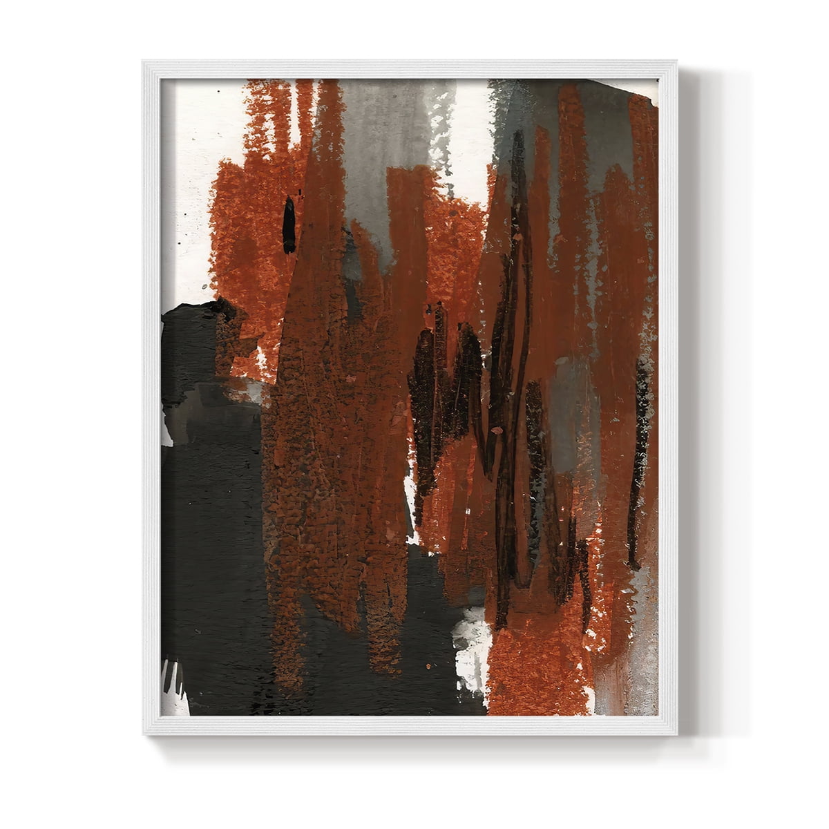 Loft Pastel VI Framed Print in White Solid Wood Framed Print No Nail Hanging