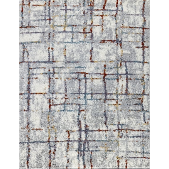 Loft Shag GC_CZY1009 Multi Shaggy Area Rug, Ultra Soft Modern Indoor Rugs for Bedroom, Nursery Room Dorm Home Decor
