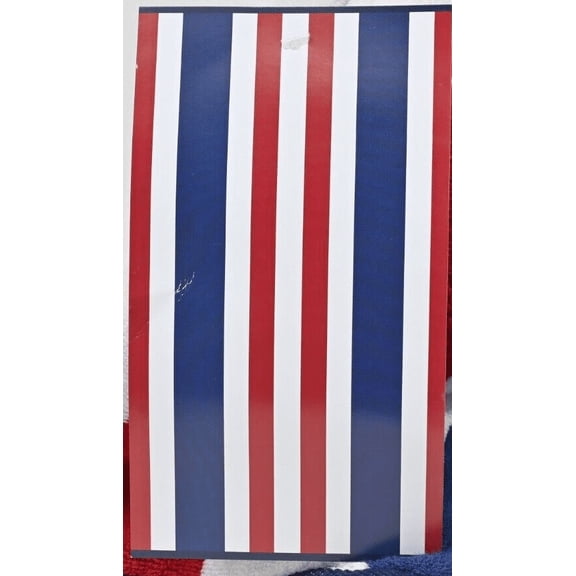 Loftex Cotton Towel & Washcloth, Red & Blue