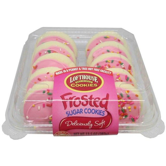 Lofthouse Pink Frosted Cookie, 1.35 Ounce -- 15 per case.