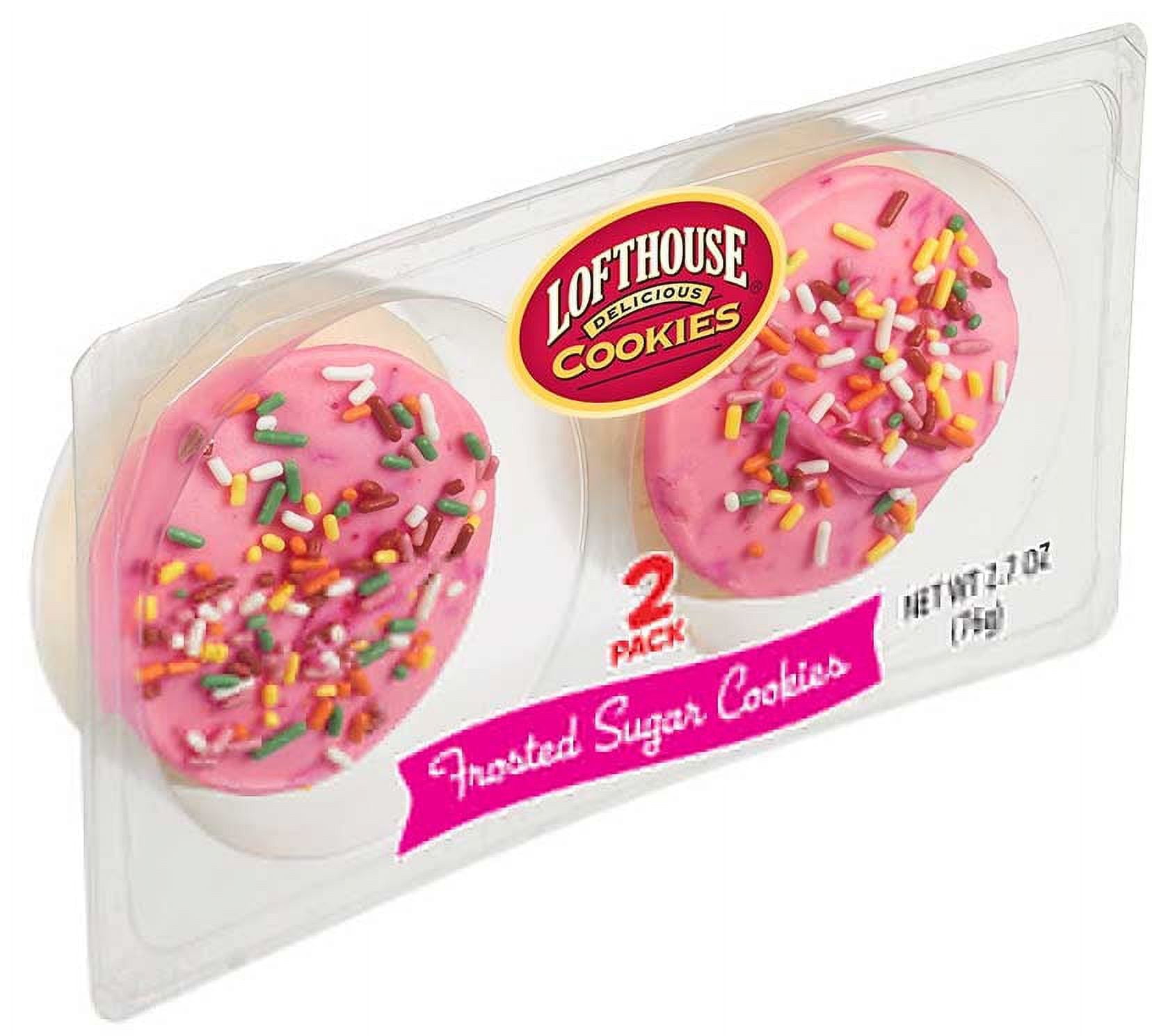 Lofthouse Pink Frosted Sugar Cookie, 2.7 Ounce -- 24 per case
