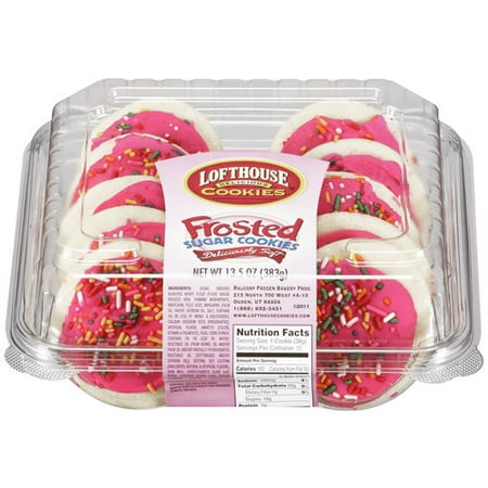 Lofthouse Pink Frosted Sugar Cookies, 10ct