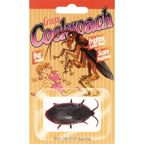Loftus Creepy Realistic Plastic Cockroach Decoration Prop, Black