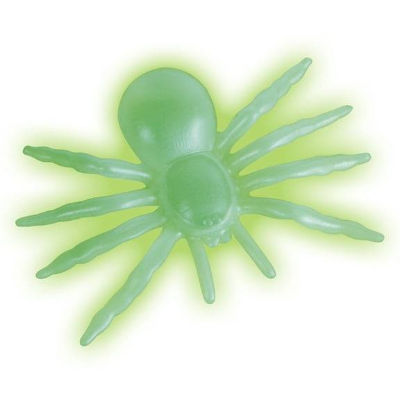 Loftus Glow In The Dark Halloween Spider Decoration Prop, Green