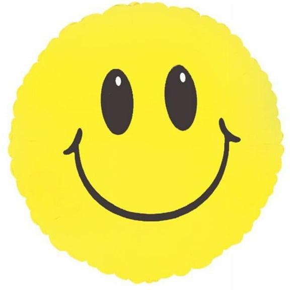 Cute Eyes Yellow Smiley Face Shaped 18" Foil Balloon