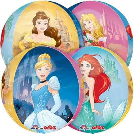 Loftus International A3-3933 15 in. Multi-Princess Clear Orbz Balloon