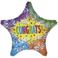 thumbnail image 1 of Loftus International A3-5400 19 in. Congrats Streamer Explosion Holographic Balloon, 1 of 1