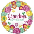 thumbnail image 1 of Loftus International A3-5567 18 in. Happy Birthday Grandma Floral Balloon, 1 of 1