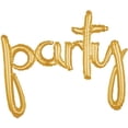 thumbnail image 1 of burton+BURTON 39"Pkg Party Gold Script Phrase, 1 of 1