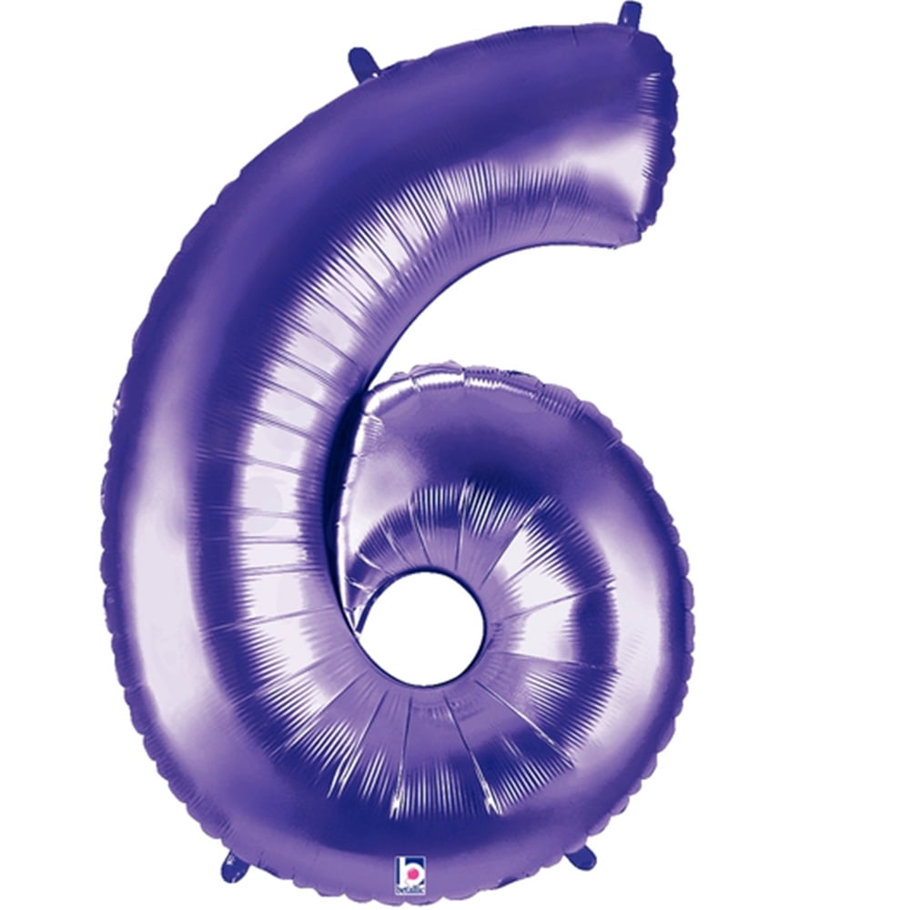 Loftus International B1-5846P Megaloon Number 6 Purple Balloon